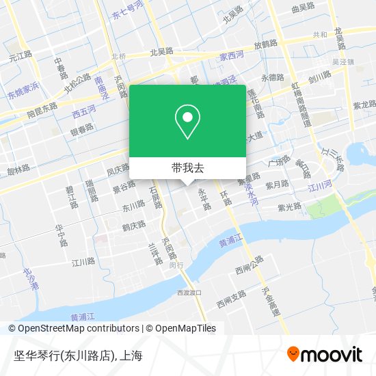 坚华琴行(东川路店)地图