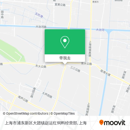 上海市浦东新区大团镇赵运红饲料经营部地图