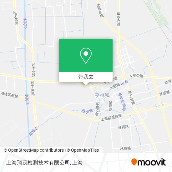上海翔茂检测技术有限公司地图