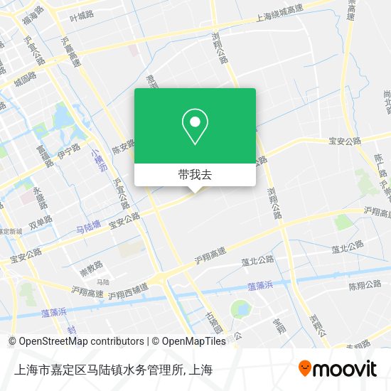 上海市嘉定区马陆镇水务管理所地图