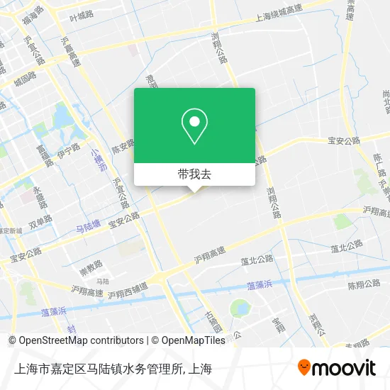 上海市嘉定区马陆镇水务管理所地图