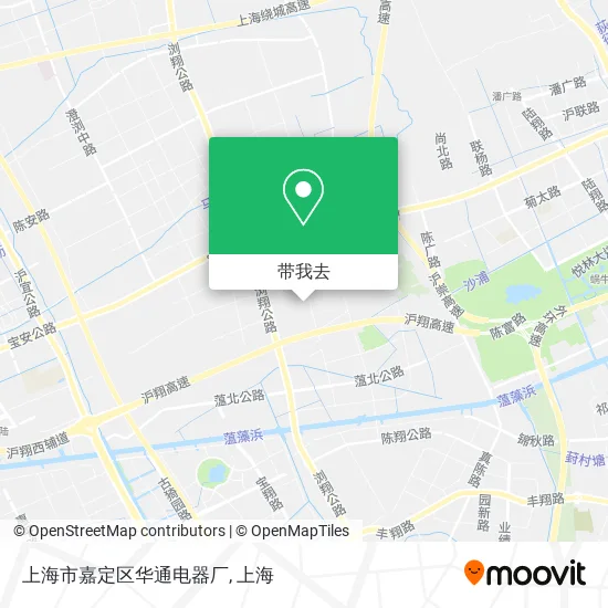 上海市嘉定区华通电器厂地图