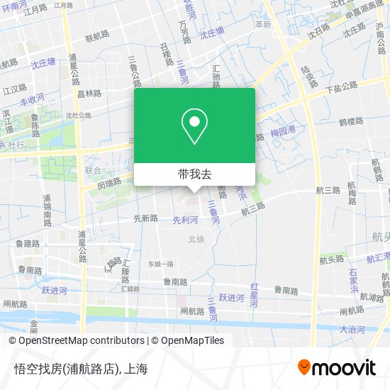 悟空找房(浦航路店)地图