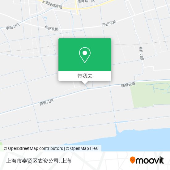 上海市奉贤区农资公司地图