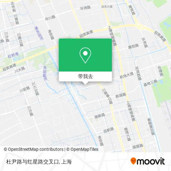 杜尹路与红星路交叉口地图