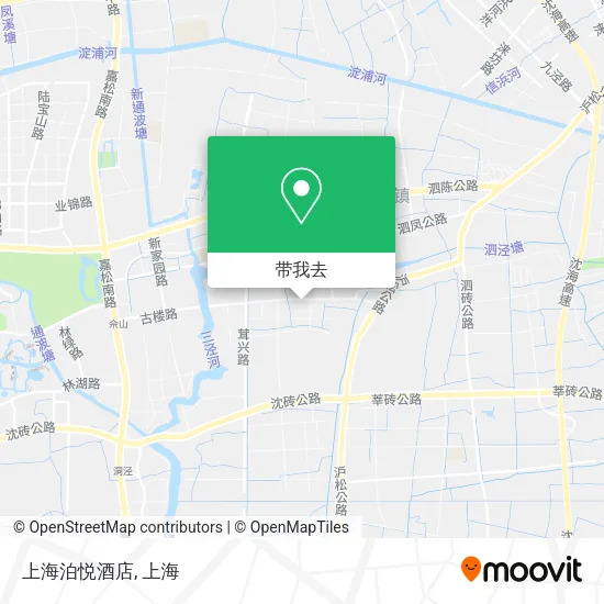 上海泊悦酒店地图