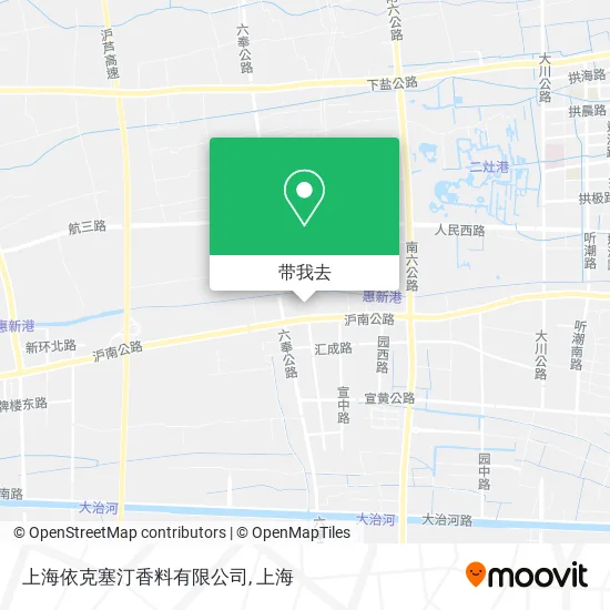 上海依克塞汀香料有限公司地图