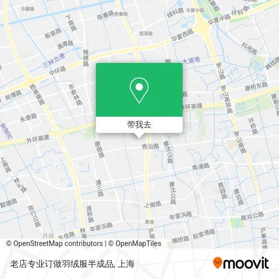 老店专业订做羽绒服半成品地图
