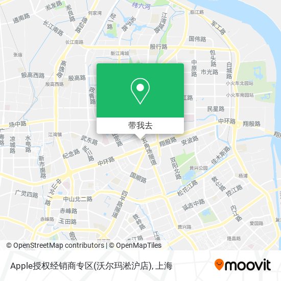 Apple授权经销商专区(沃尔玛淞沪店)地图