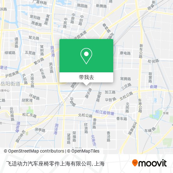 飞适动力汽车座椅零件上海有限公司地图