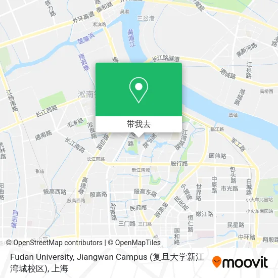 Fudan University, Jiangwan Campus (复旦大学新江湾城校区)地图