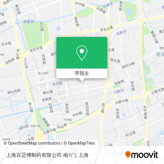 上海百迈博制药有限公司-南1门地图