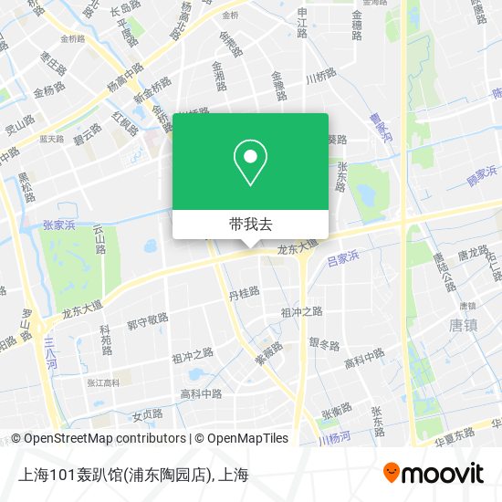 上海101轰趴馆(浦东陶园店)地图