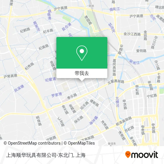 上海顺华玩具有限公司-东北门地图