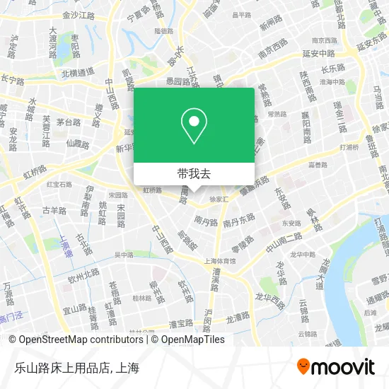 乐山路床上用品店地图