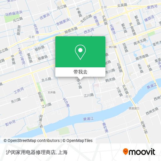 沪闵家用电器修理商店地图