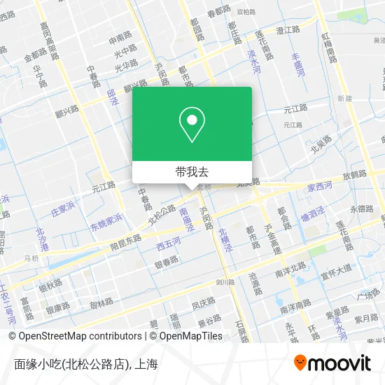 面缘小吃(北松公路店)地图