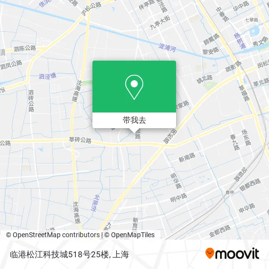 临港松江科技城518号25楼地图