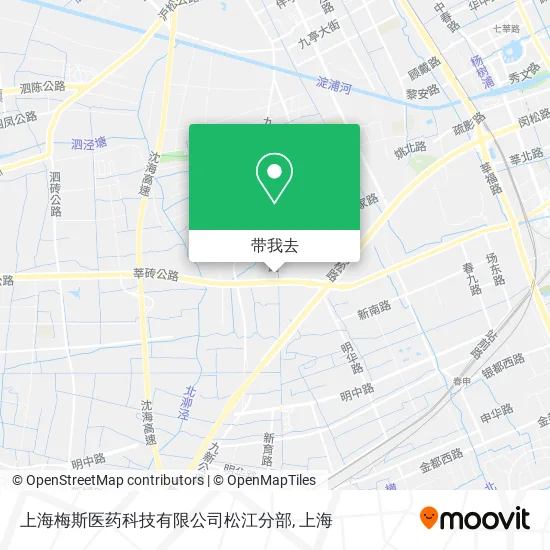 上海梅斯医药科技有限公司松江分部地图