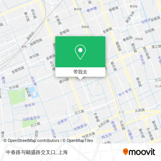 中春路与颛盛路交叉口地图