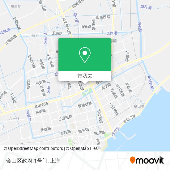 金山区政府-1号门地图