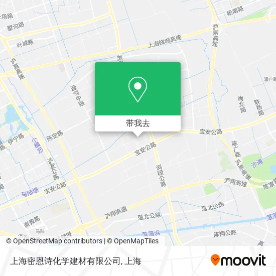 上海密恩诗化学建材有限公司地图