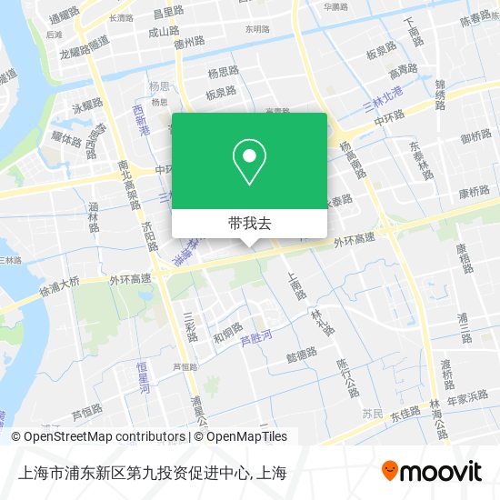 上海市浦东新区第九投资促进中心地图