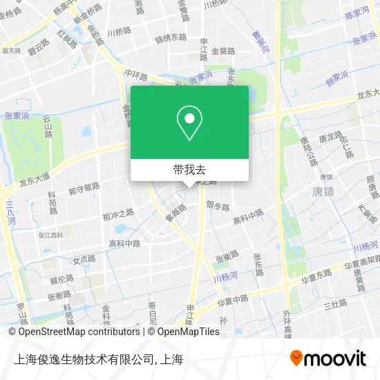 上海俊逸生物技术有限公司地图