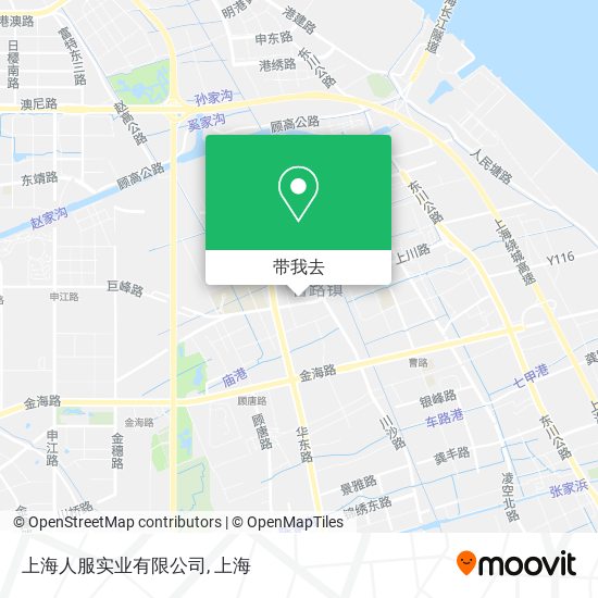 上海人服实业有限公司地图