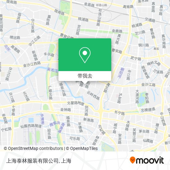 上海泰林服装有限公司地图