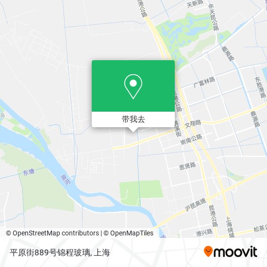 平原街889号锦程玻璃地图