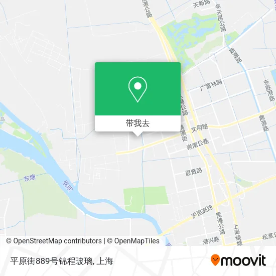 平原街889号锦程玻璃地图