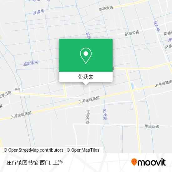 庄行镇图书馆-西门地图