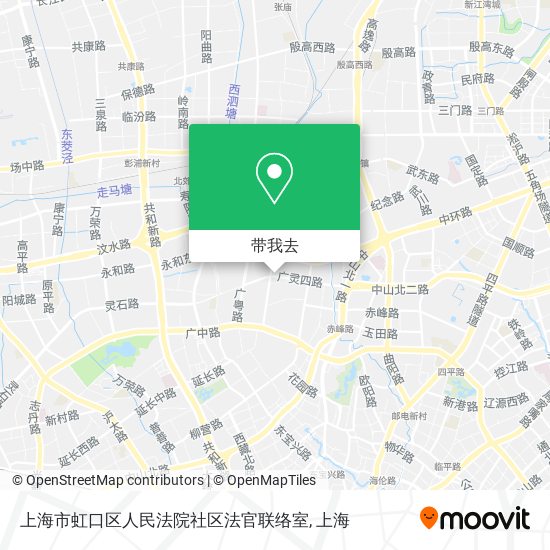 上海市虹口区人民法院社区法官联络室地图