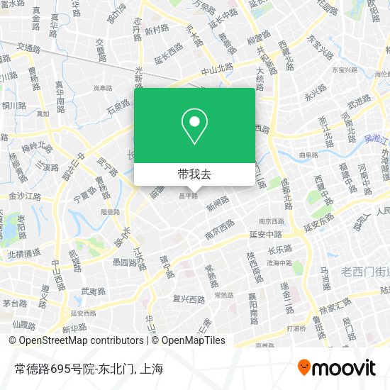 常德路695号院-东北门地图