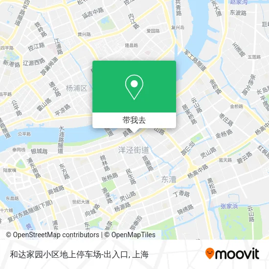 和达家园小区地上停车场-出入口地图
