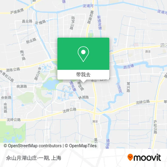 佘山月湖山庄-一期地图
