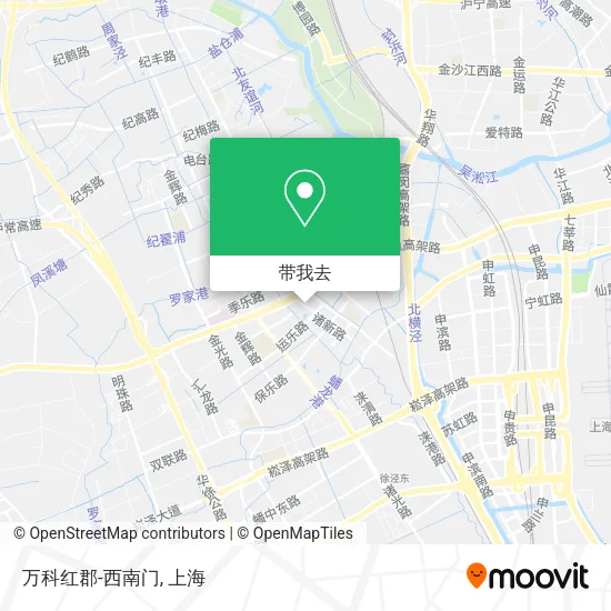 万科红郡-西南门地图