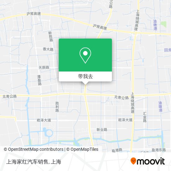 上海家红汽车销售地图