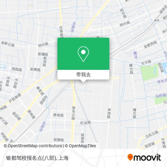 银都驾校报名点(八部)地图