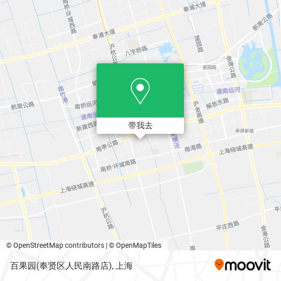 百果园(奉贤区人民南路店)地图