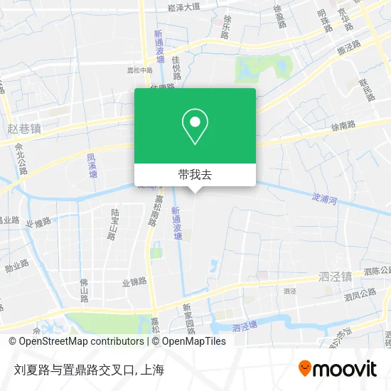 刘夏路与置鼎路交叉口地图