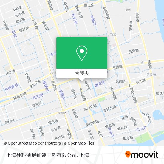 上海神科薄层铺装工程有限公司地图