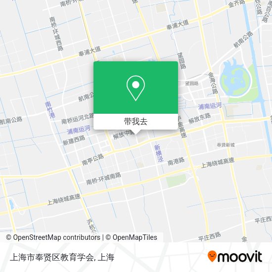 上海市奉贤区教育学会地图