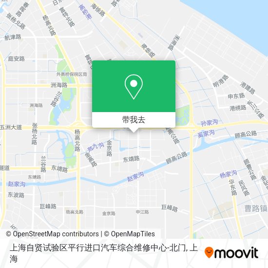 上海自贤试验区平行进口汽车综合维修中心-北门地图