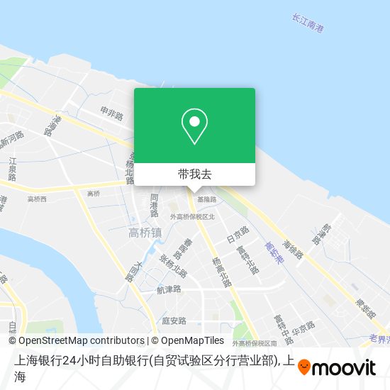 上海银行24小时自助银行(自贸试验区分行营业部)地图