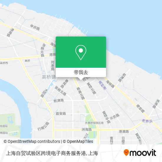上海自贸试验区跨境电子商务服务港地图