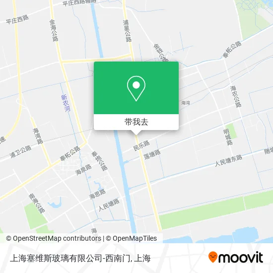 上海塞维斯玻璃有限公司-西南门地图