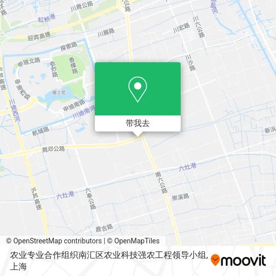 农业专业合作组织南汇区农业科技强农工程领导小组地图