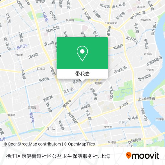 徐汇区康健街道社区公益卫生保洁服务社地图